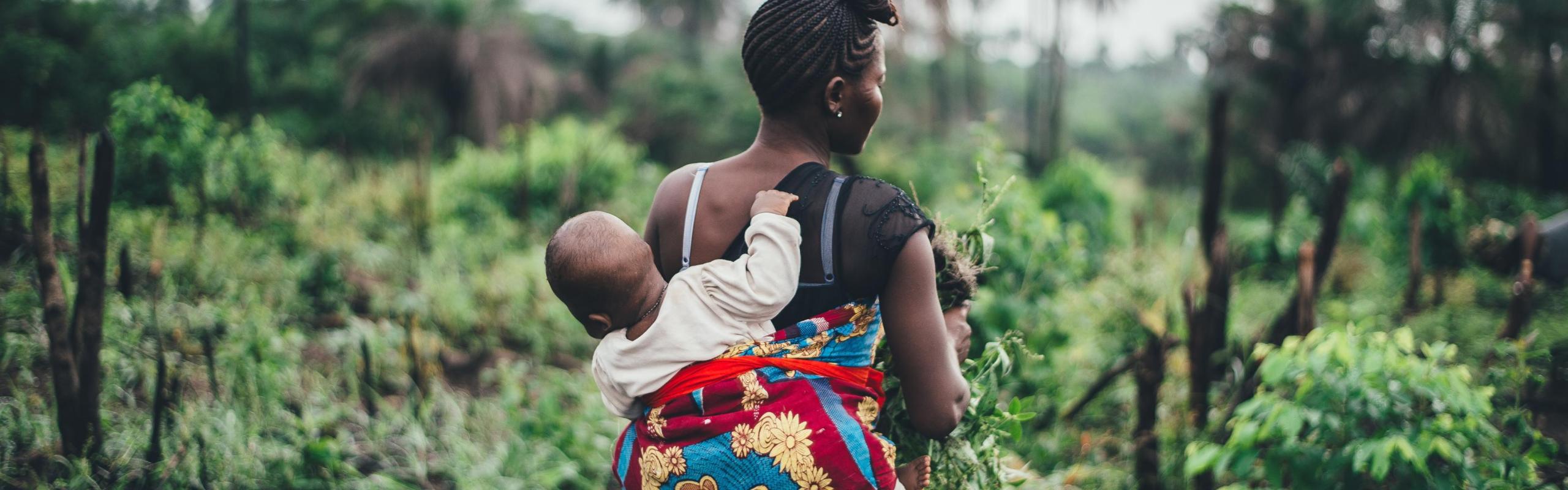 farmer and child